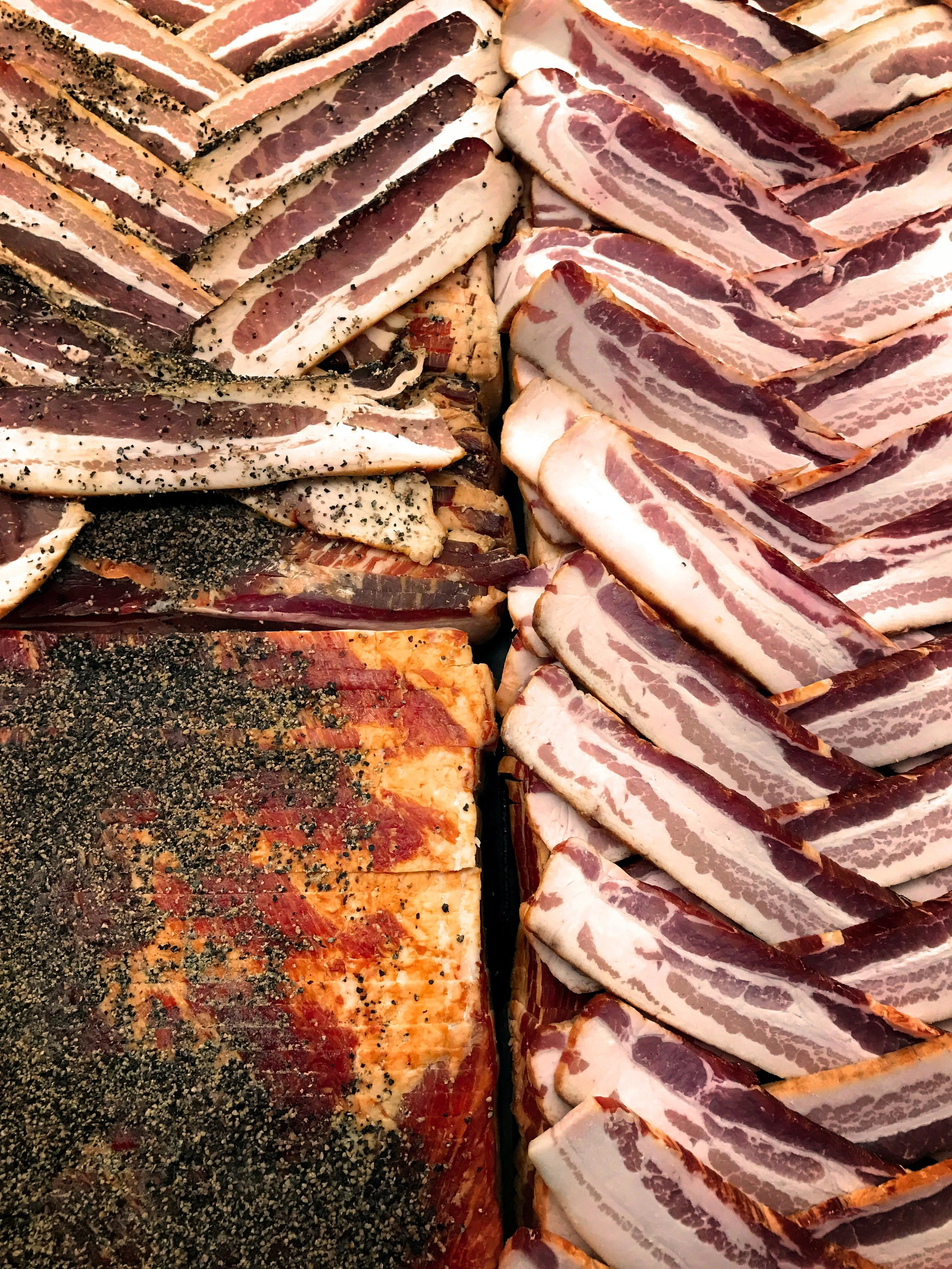 15 lb Fresh Thick Cut Bacon, Honey Cured