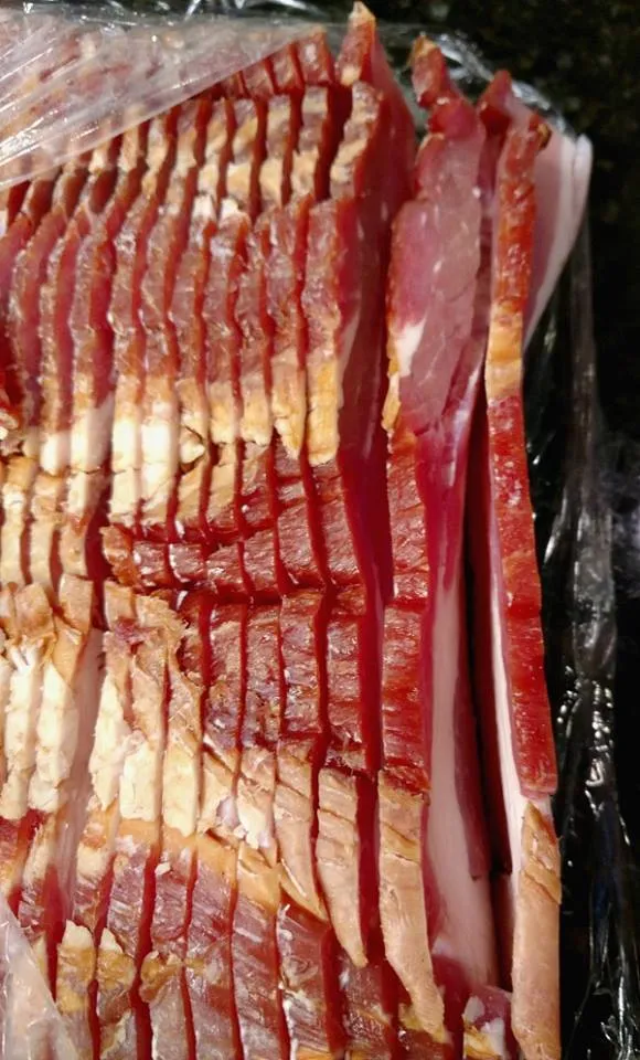 15 lb Fresh Thick Cut Bacon, Honey Cured