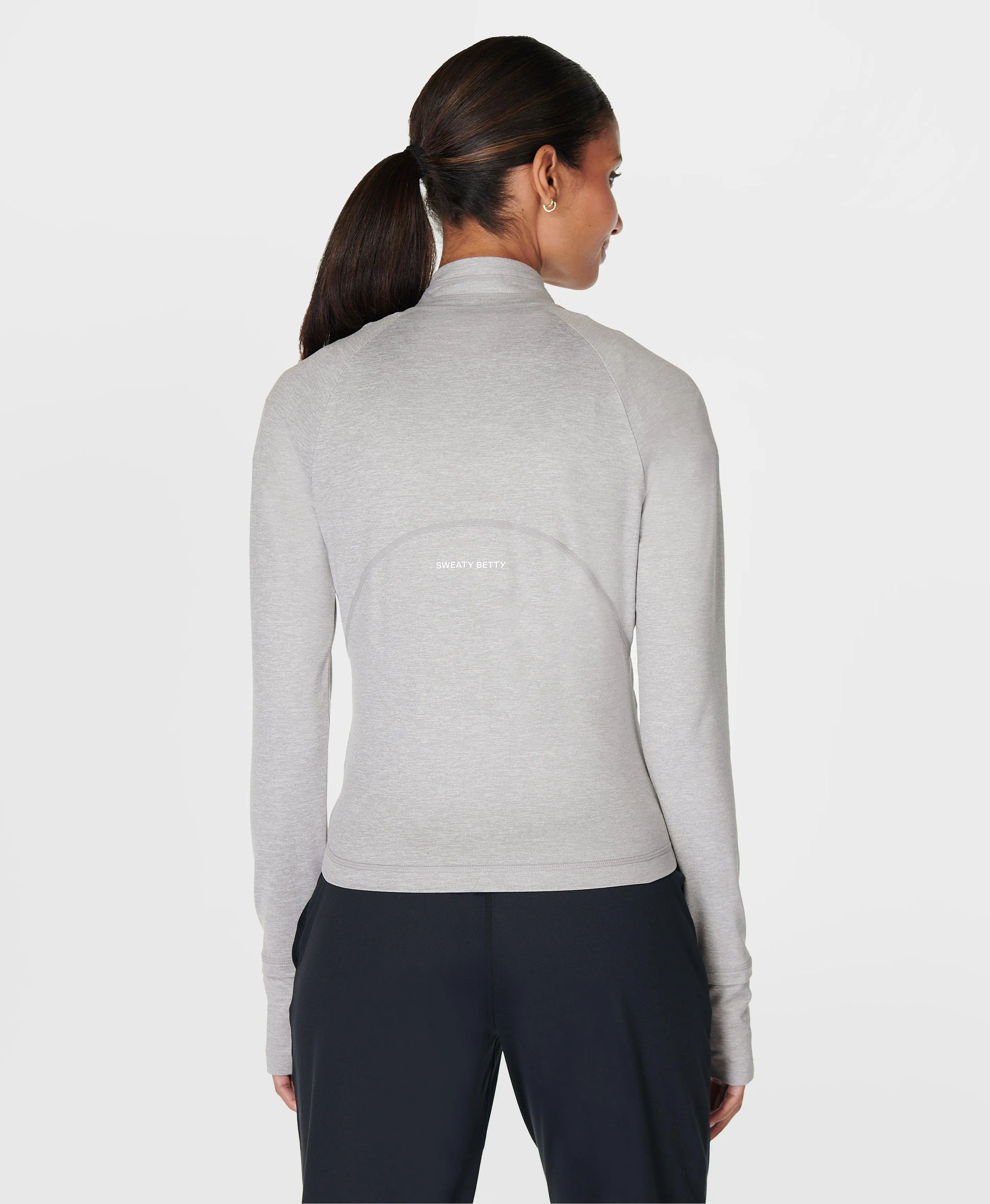All Day Active Zip Up Sb9858b Light-Grey-Marl