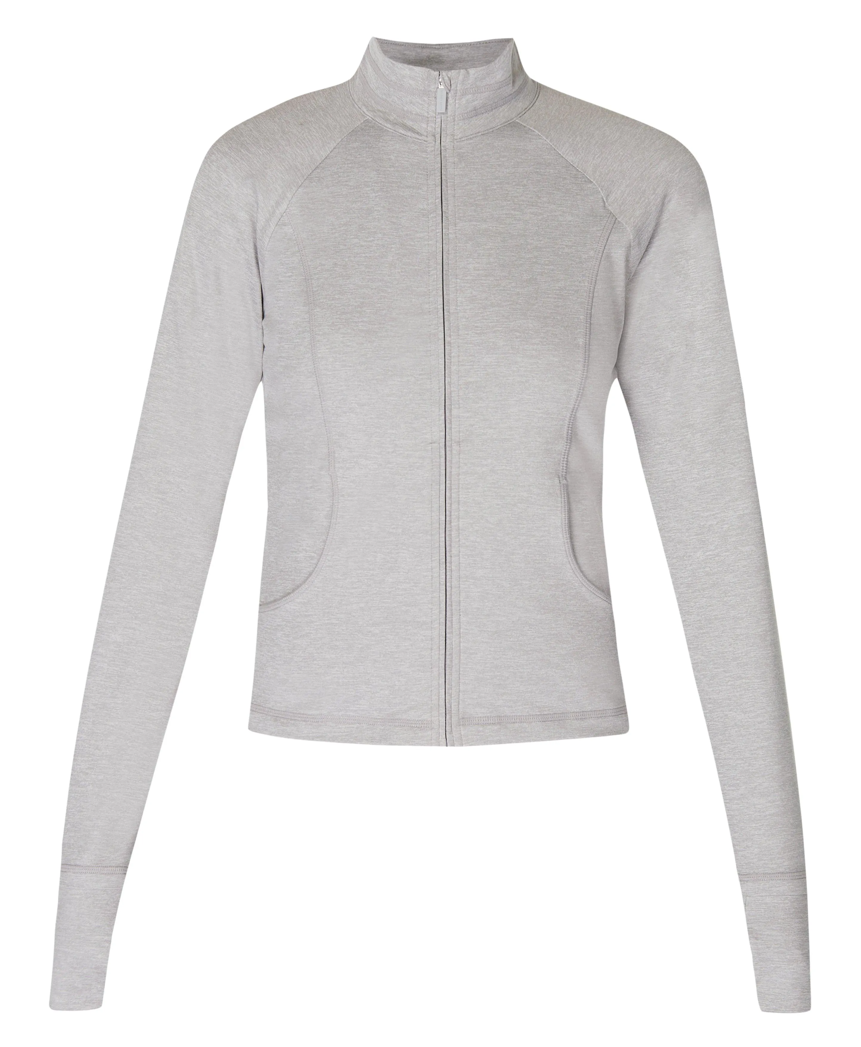 All Day Active Zip Up Sb9858b Light-Grey-Marl