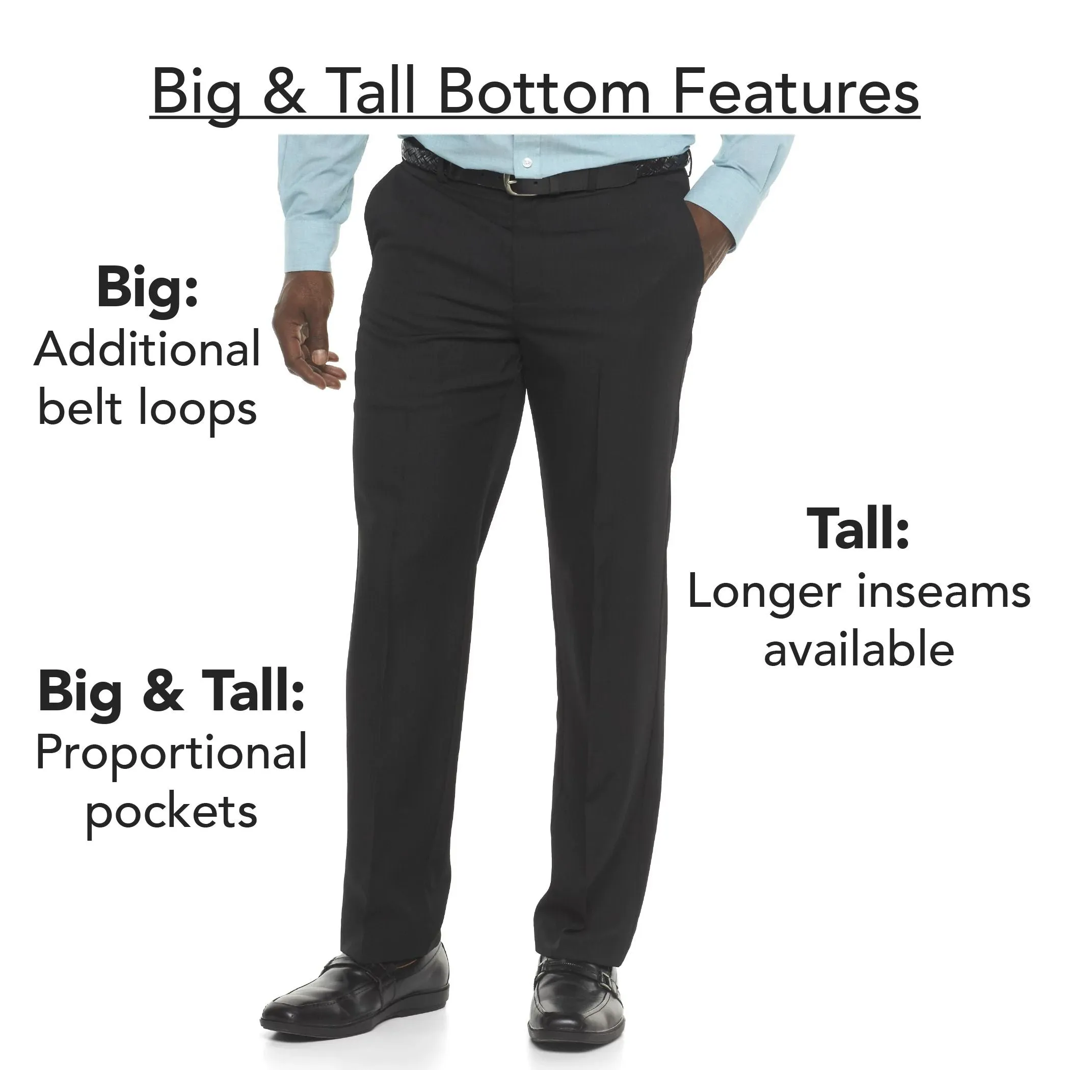 Big & Tall Performance Series Extreme Comfort Lee Straight Fit Pants in Khaki