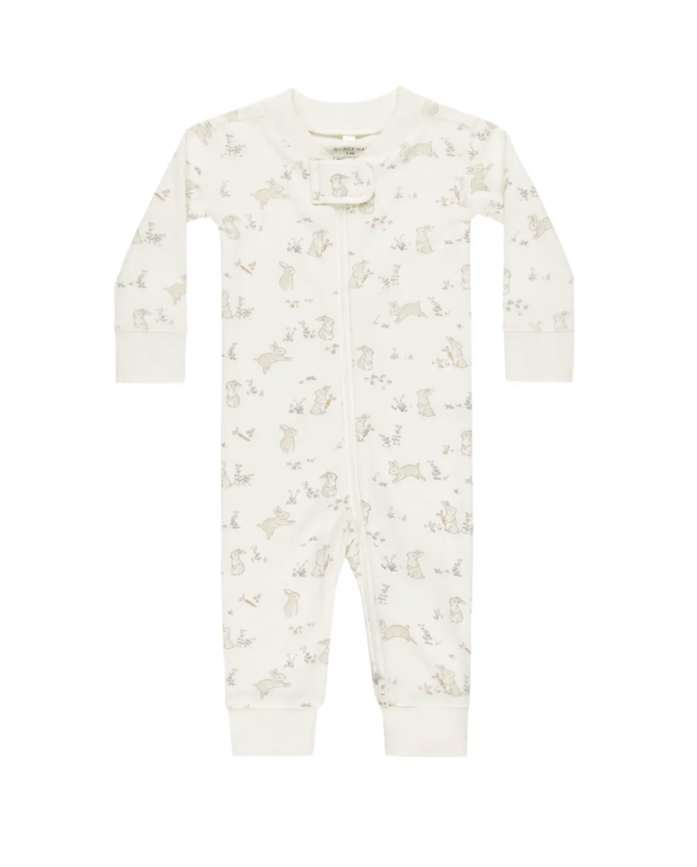Bunnies Zip Long Sleeve Sleeper