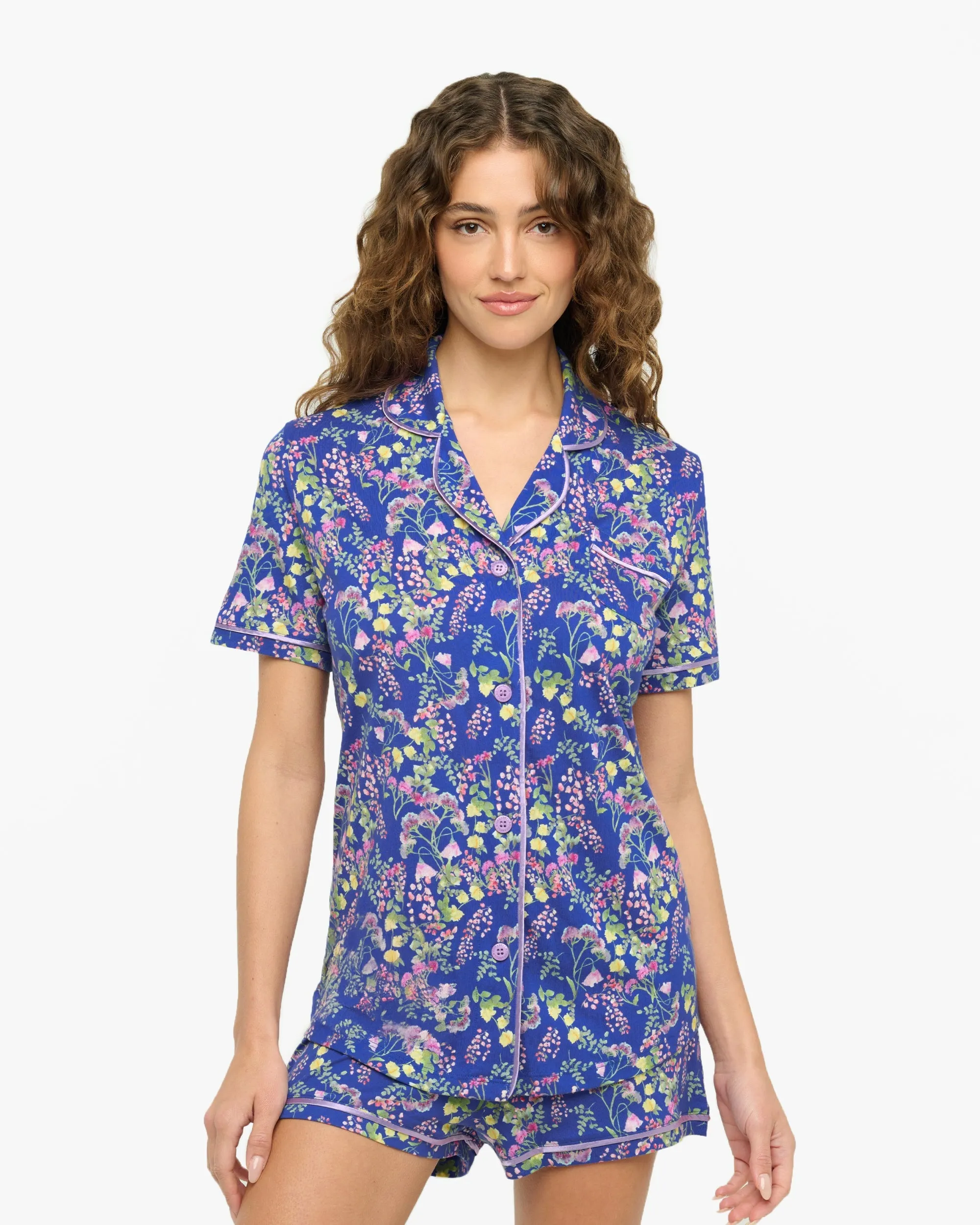 Cosabella Bella Short Sleeve Top and Boxer PJ Set #AMORP9622