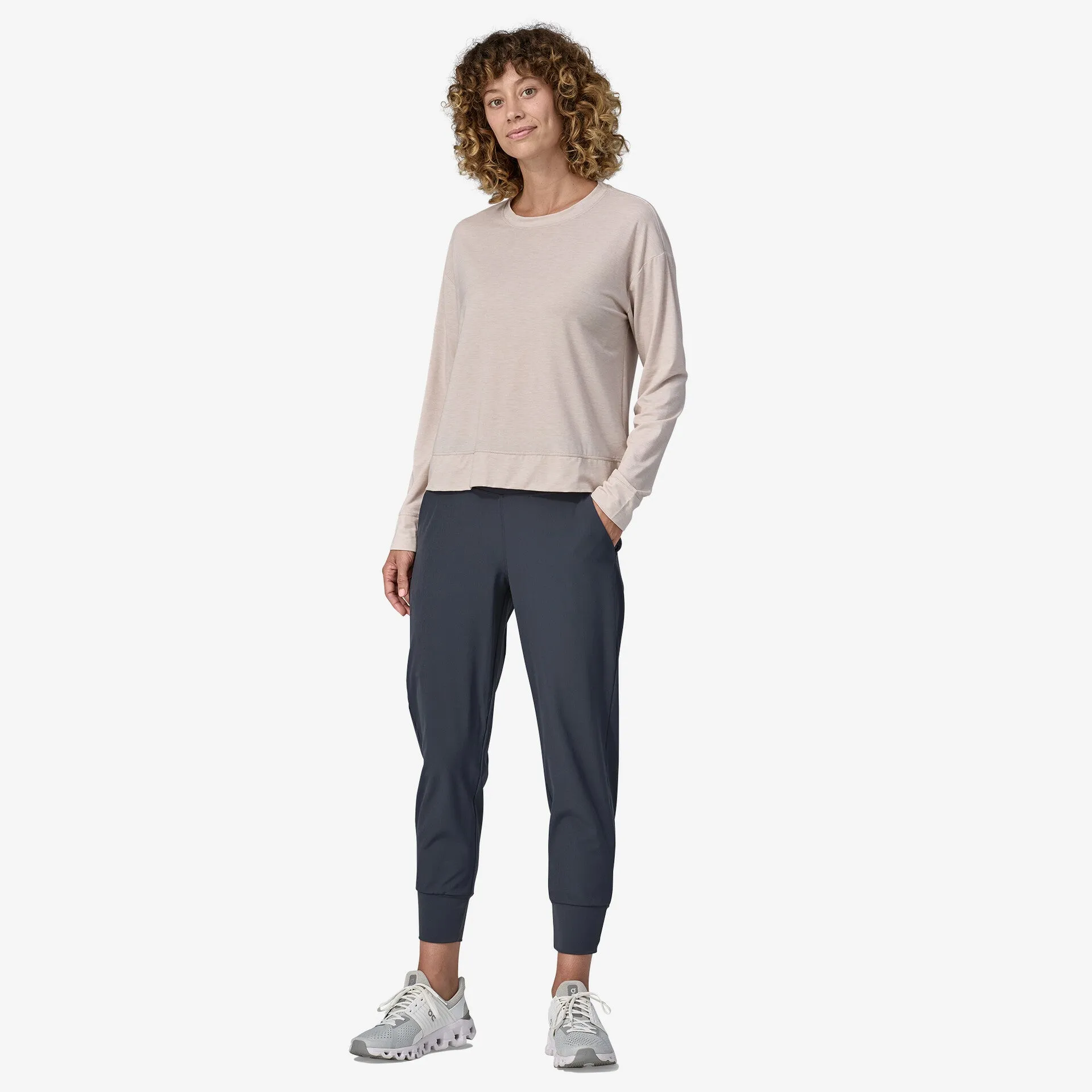 Happy Hike Patagonia Women's Studio Pants, Smoldering Blue