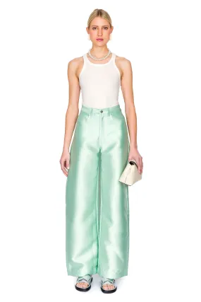 Heavy Satin Boyfriend Syle Trousers