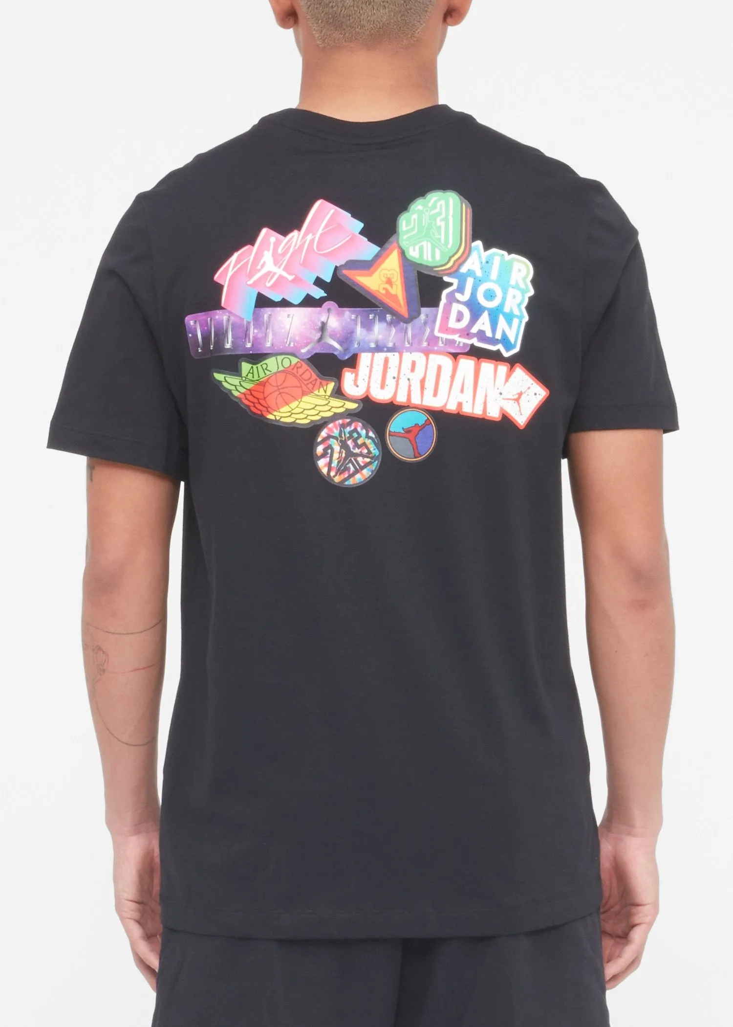 JORDAN: AJ STICKER TEE [BLACK]