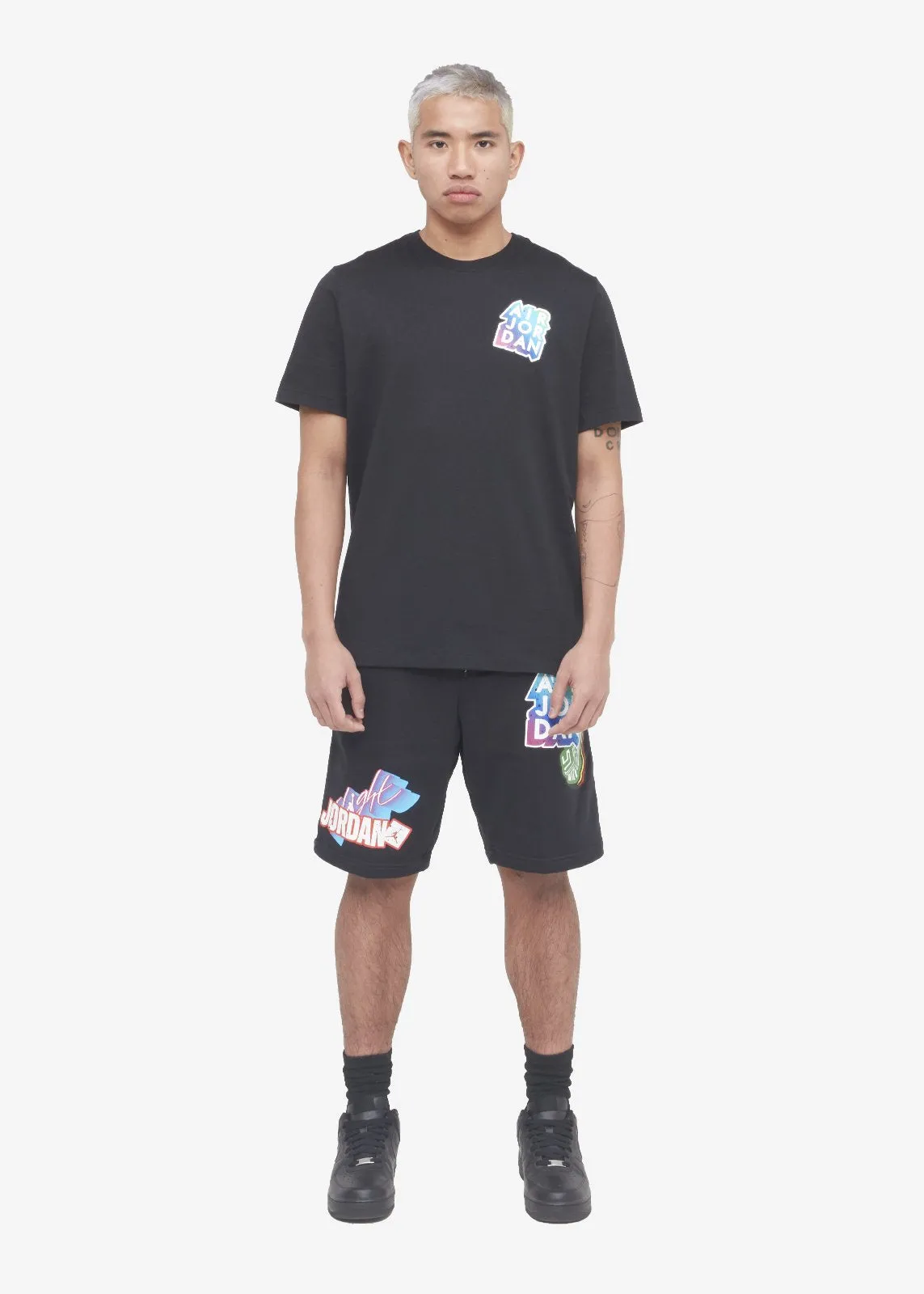 JORDAN: AJ STICKER TEE [BLACK]