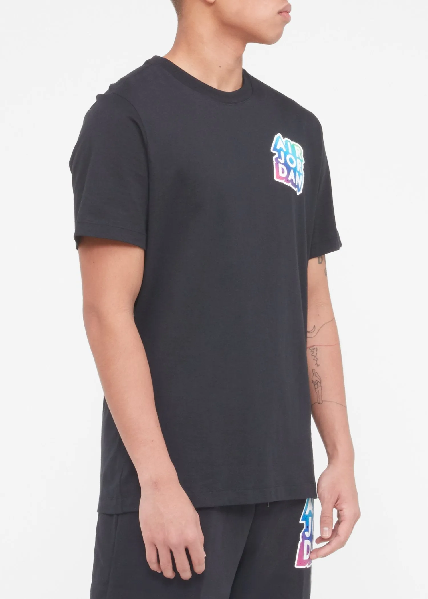 JORDAN: AJ STICKER TEE [BLACK]