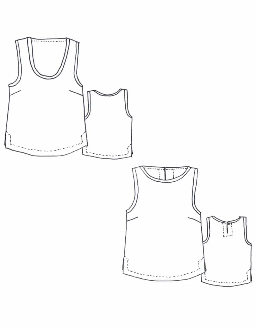 Kate Top Sewing Pattern, Tessuti