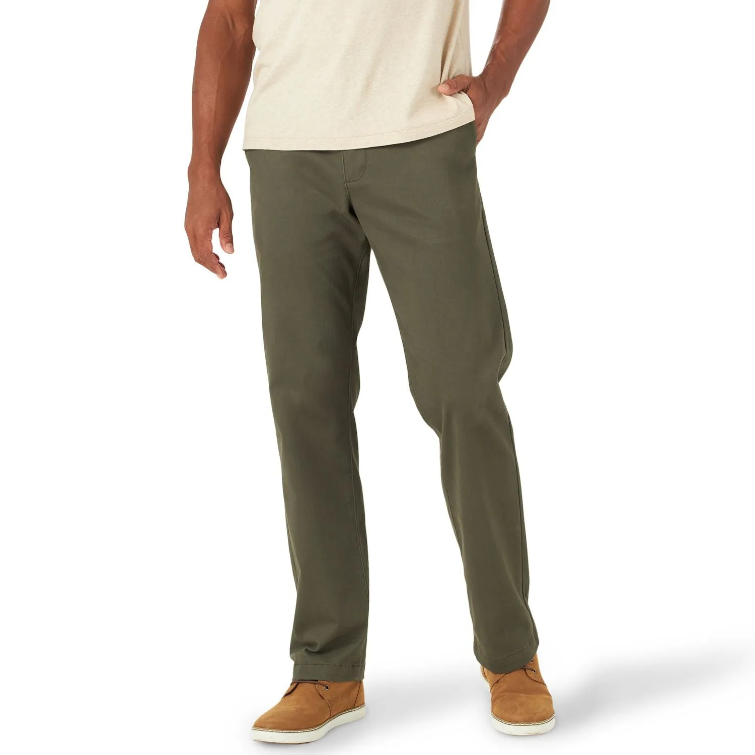 Lee Extreme Comfort MVP Men's Straight Fit Flat Front Trousers
