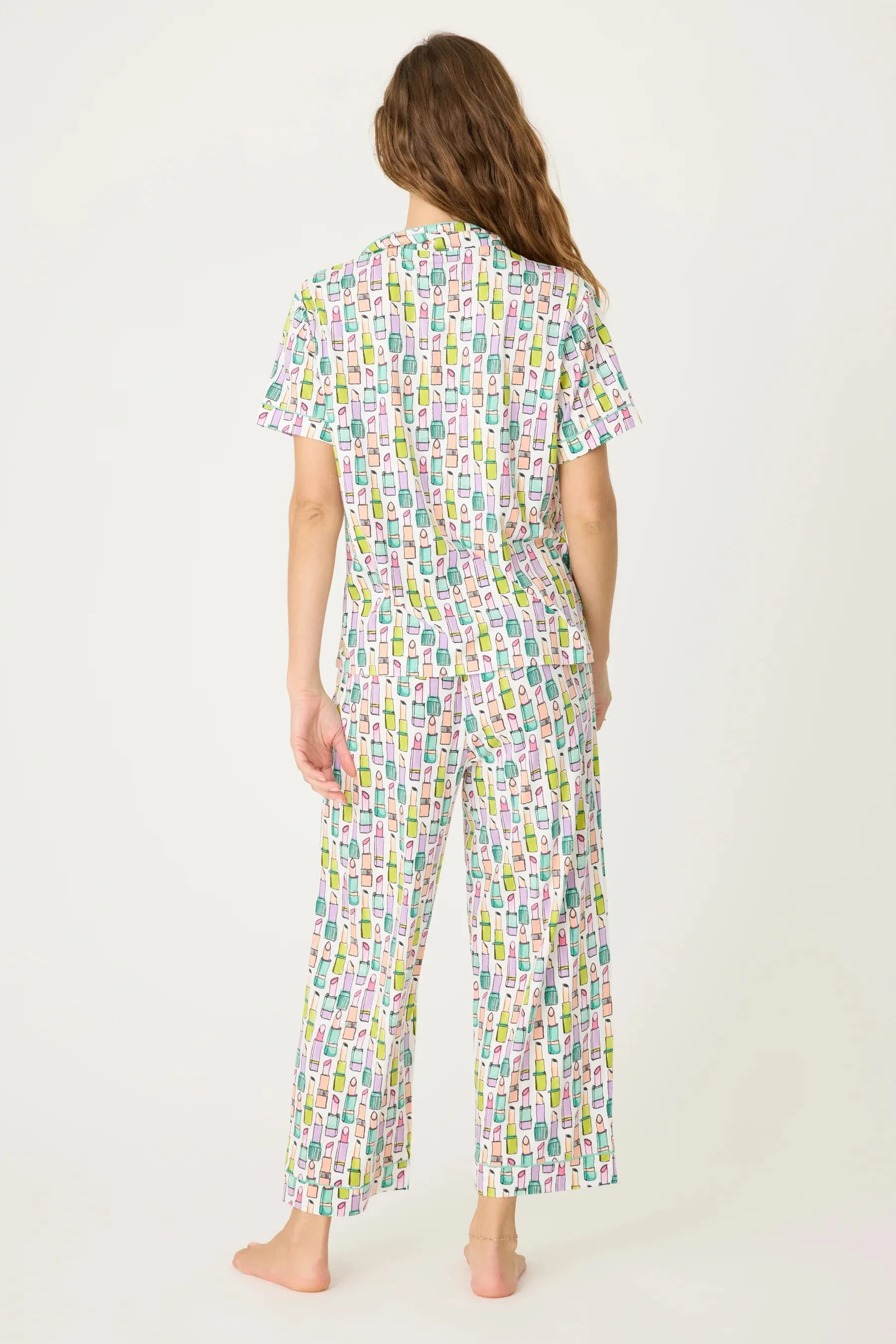Lipstick Ivory Whimsy Pajama Set