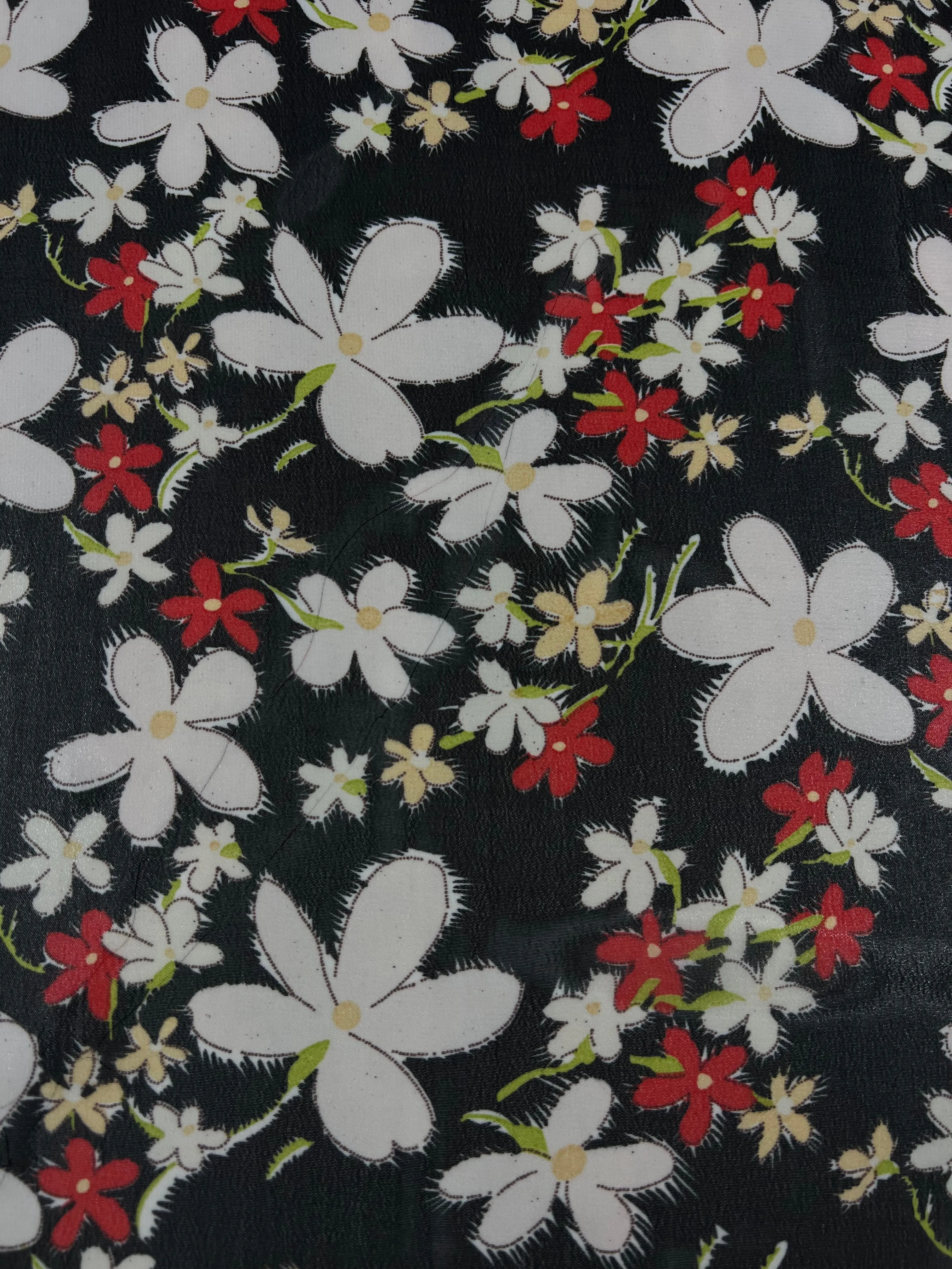 Printed Georgette - Jasmine Cluster - 150cm