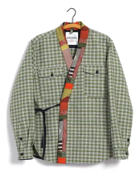 REMY | East & West Shirt Jacket | Sashiko Green 