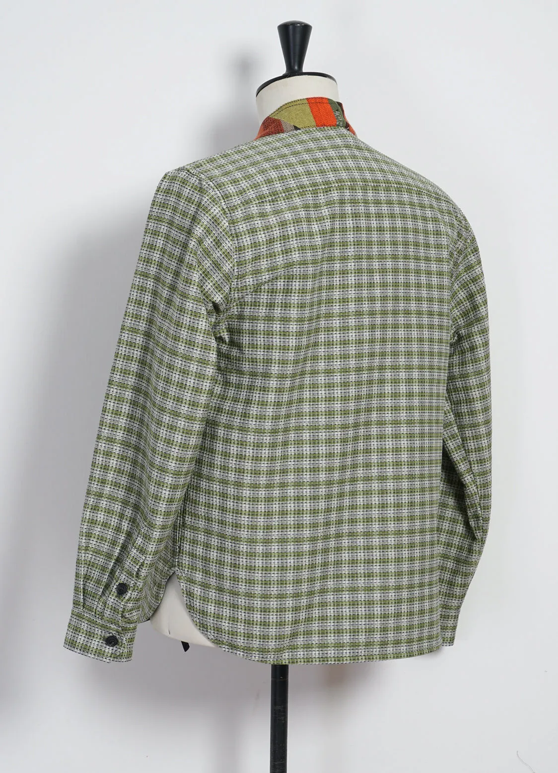 REMY | East & West Shirt Jacket | Sashiko Green 