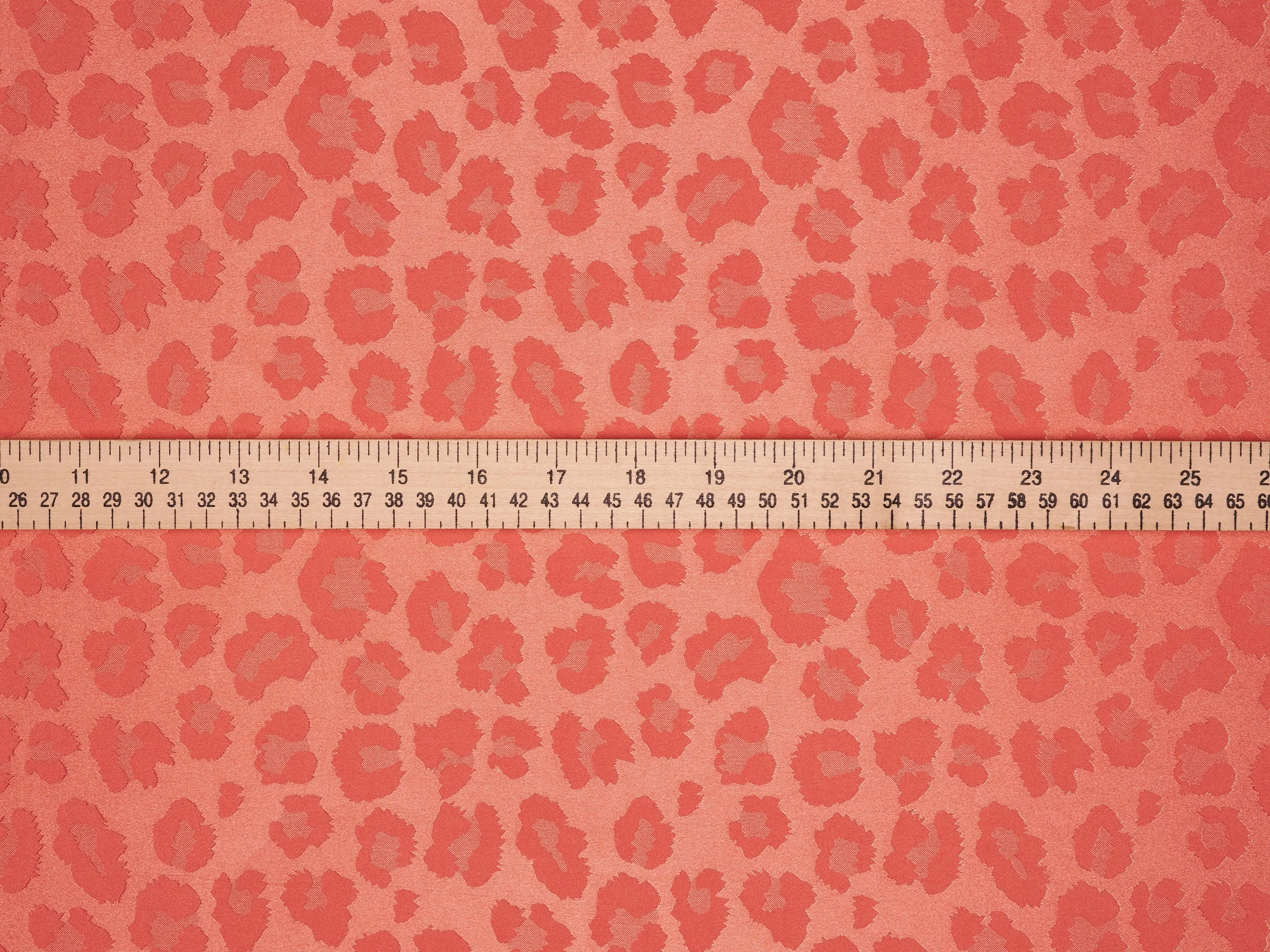 SILKY JACQUARD SATIN fabric by the yard - Cheetah jacquard pattern -  flowy fabric