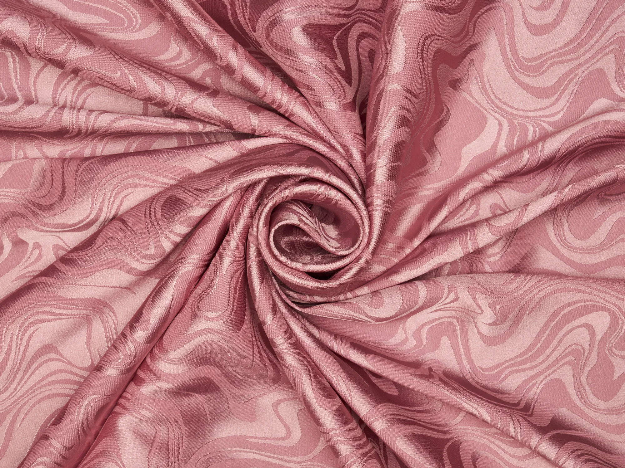 SILKY JACQUARD SATIN fabric by the yard -  Waves jacquard  -  flowy fabric