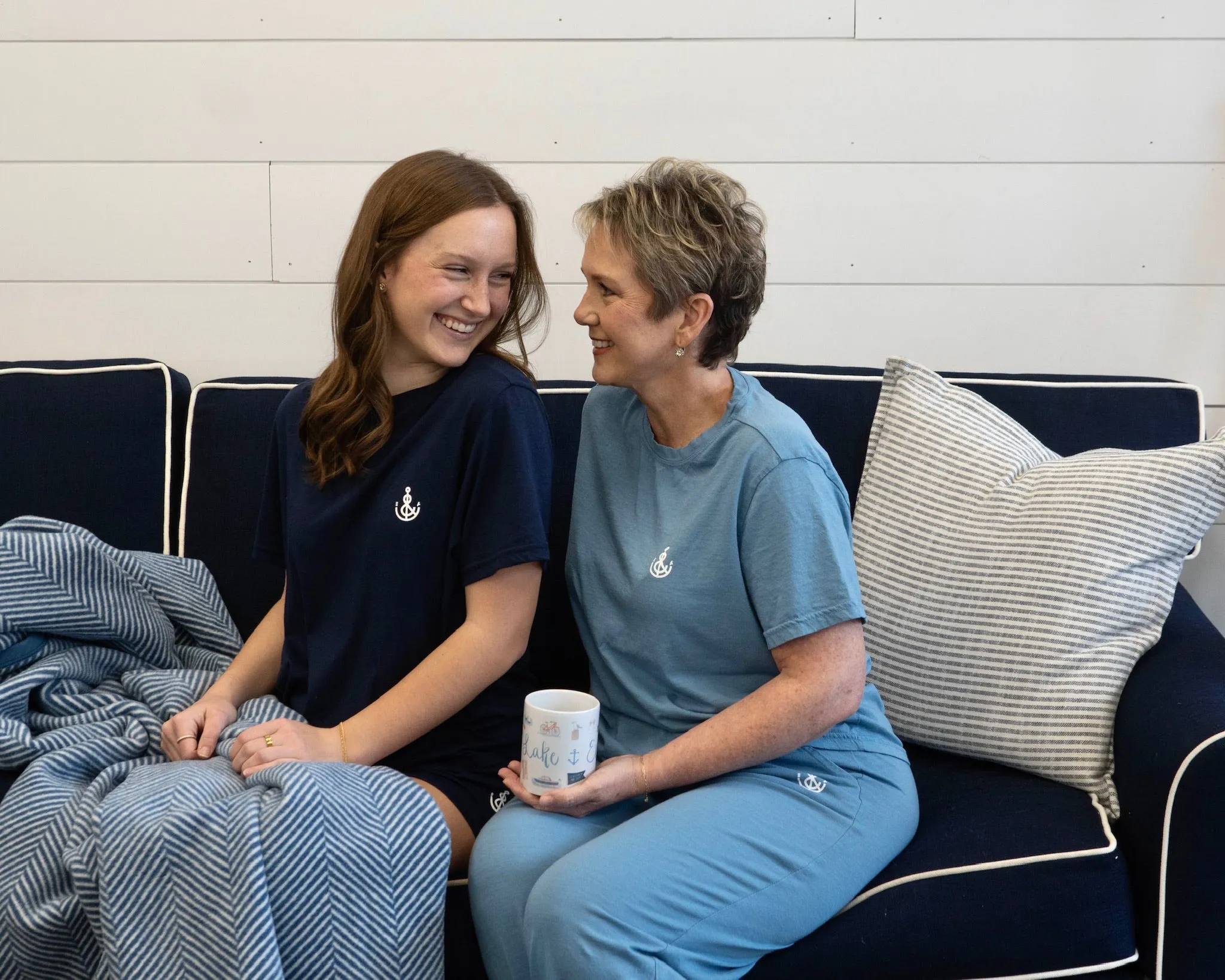 Women’s Anchor Pajama Top- Navy